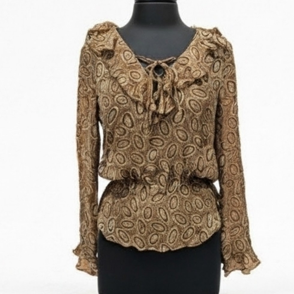 Vintage Silk Top Josephine Chaus 6 Poet's Blouse Whimsigoth Practical Magic
